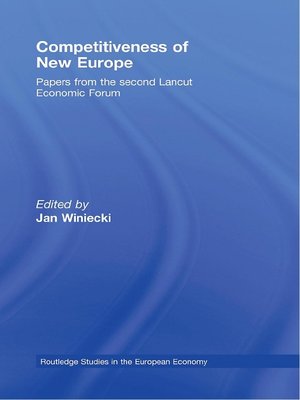 cover image of Competitiveness of New Europe
